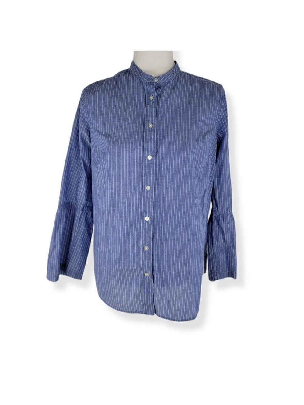 Loft The Softened Shirt pinstriped Small